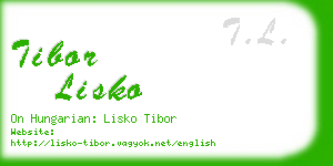 tibor lisko business card